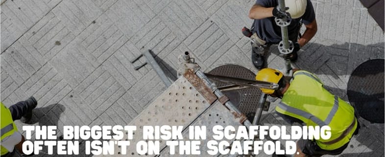 Scaffolding road safety.