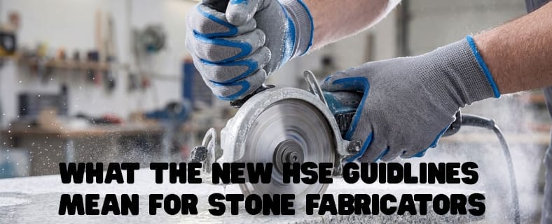 Cutting engineered stone.